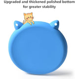 2Pcs Silicone Slow Feeder Cat Bowl,Puzzle Feeder,Interactive Toys,Slow Feeding cat Bowl Suitable for All Dry and Wet Foods,Easy to Clean Silicone Bowls (Green and Blue)
