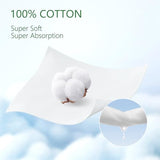 100% Cotton, 99% Purified Water, Hypoallergenic Mini Wet Wipes, Unscented, 56 Count for Travel Essentials