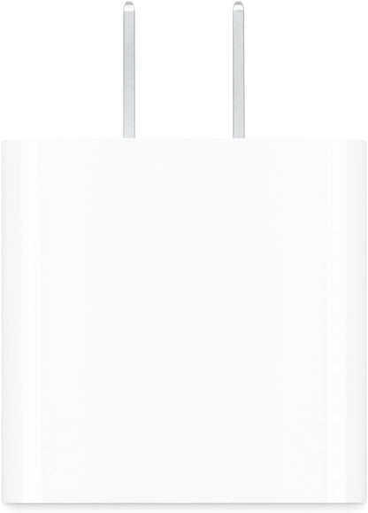 Apple 20W compact USB-C power adapter for iPhone iPad AirPods fast charging