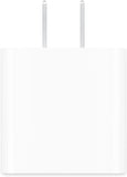 Apple 20W compact USB-C power adapter for iPhone iPad AirPods fast charging