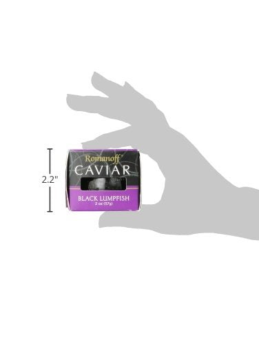 Romanoff Caviar Black Lumpfish, 2 oz, Whole