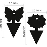USKICH 24 Pcs Sticky Fruit Fly and Gnat Traps for Indoor Outdoor White Flies Mosquitoes Fungus Gnats Lying Insects Black