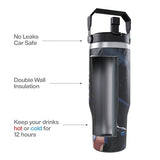 Marvel Rivals Luna Snow Gaming Tumbler with Lid, 30 Oz, Stainless Steel