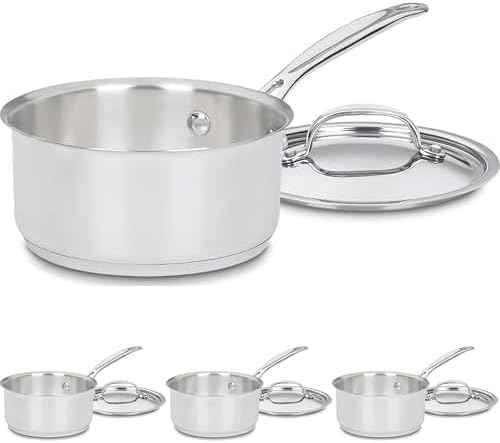 Cuisinart 1.5 Quart Saucepan w/Cover, Chef's Classic Stainless Steel Cookware Collection, 719-16