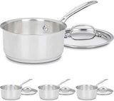 Cuisinart 1.5 Quart Saucepan w/Cover, Chef's Classic Stainless Steel Cookware Collection, 719-16