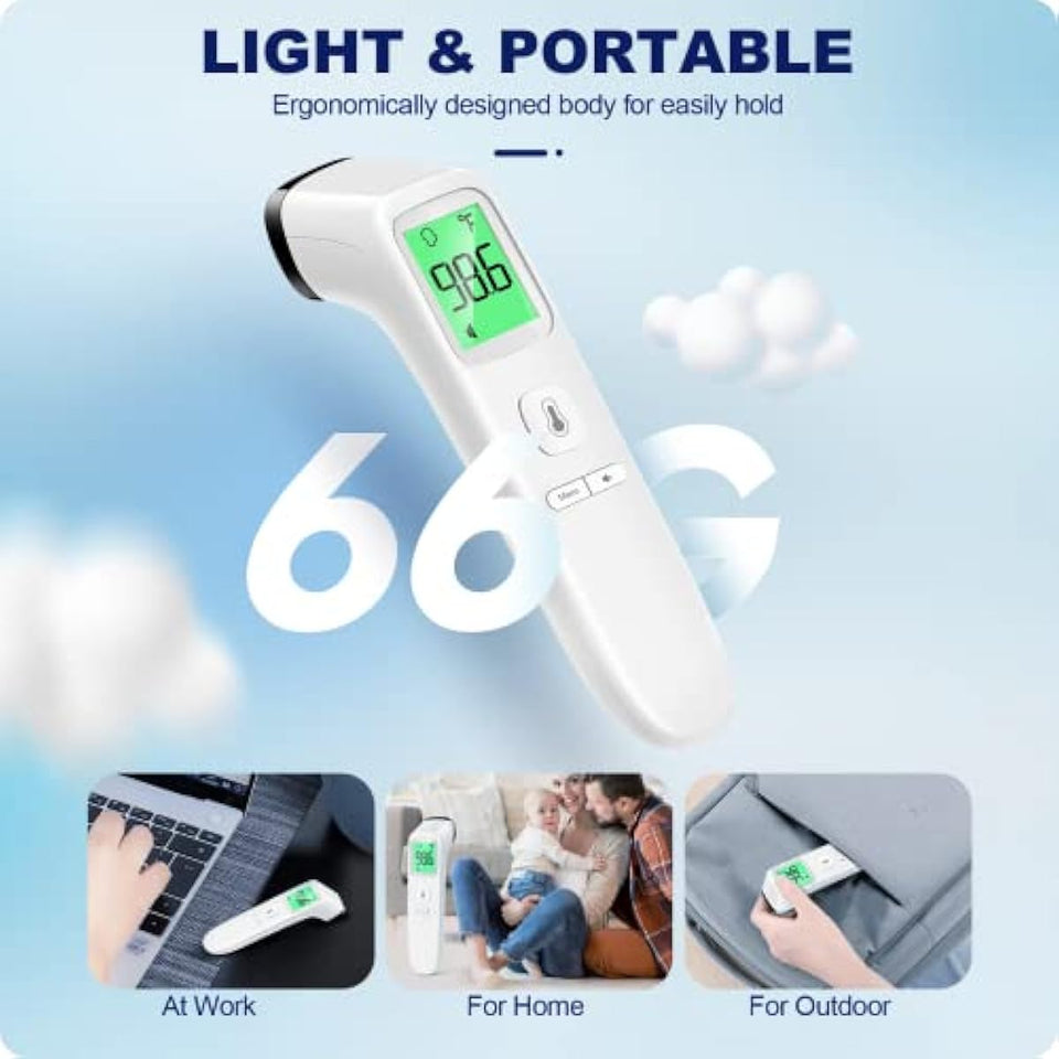 GoodBaby non-contact thermometer for adults and kids, accurate digital baby thermometer with fever alarm and silent mode