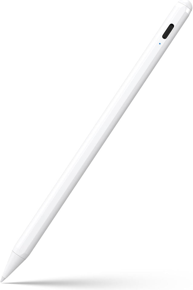 stylus pen for 6th-11th gen ipads, 2x fast charge active pencil compatible with 2018-2025 apple devices - white