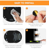 Aieve Appliance Sliders, 8 Pcs Small Appliance Slider for Countertop, Self Adhesive Home Finds Caster Wheels Rollers, Kitchen Must Have Gadgets for Stand Mixers, Coffee Makers, Air Fryers