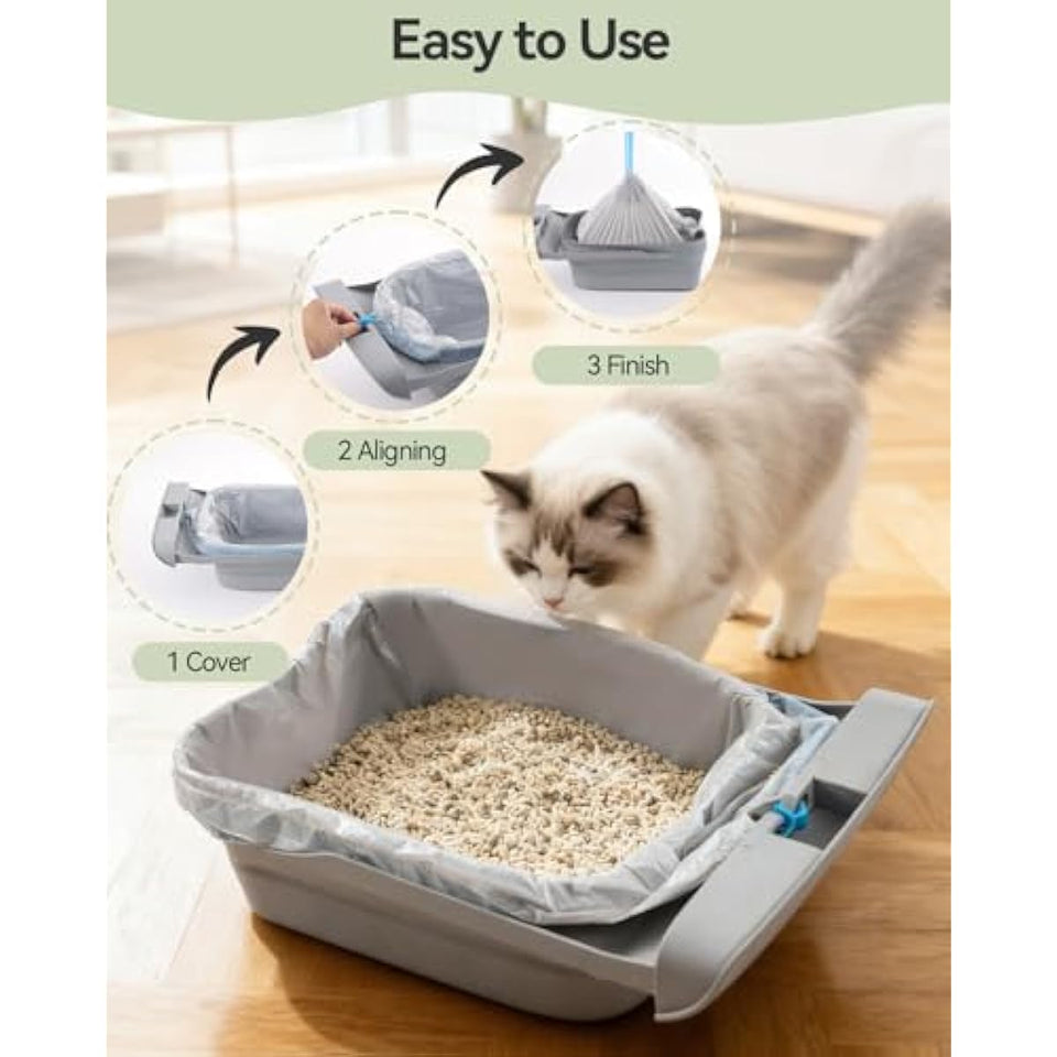 petpivot autoscooper 11 neakasam1 open-top self-cleaning cat litter box replacement unscented leak-proof trash bags