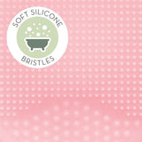 S&T INC. 2-inch silicone exfoliating and massaging cradle cap bath brushes, 2 pack, pink