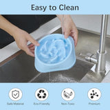 MateeyLife slow feeder dog bowls, 2PCS, anti-choking puzzle dog food bowls, anti-slip interactive feeding slow down eating for medium breeds