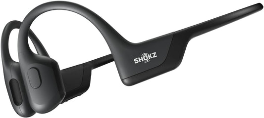SHOKZ OpenRun Pro-Bone Conduction Headphones, Open-Ear Bluetooth Wireless Sport Headphones for Running and Workout, Sweat Resistant, Long Battery Life, Premium Deep Bass, Mic，with Hair Band, Black
