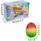 JoFAN 6 Pack Butterfly Unicorn Hatching Surprise Eggs Easter Eggs for Kids Boys Girls Easter Basket Stuffers Gifts Birthday Party Favors Fillers