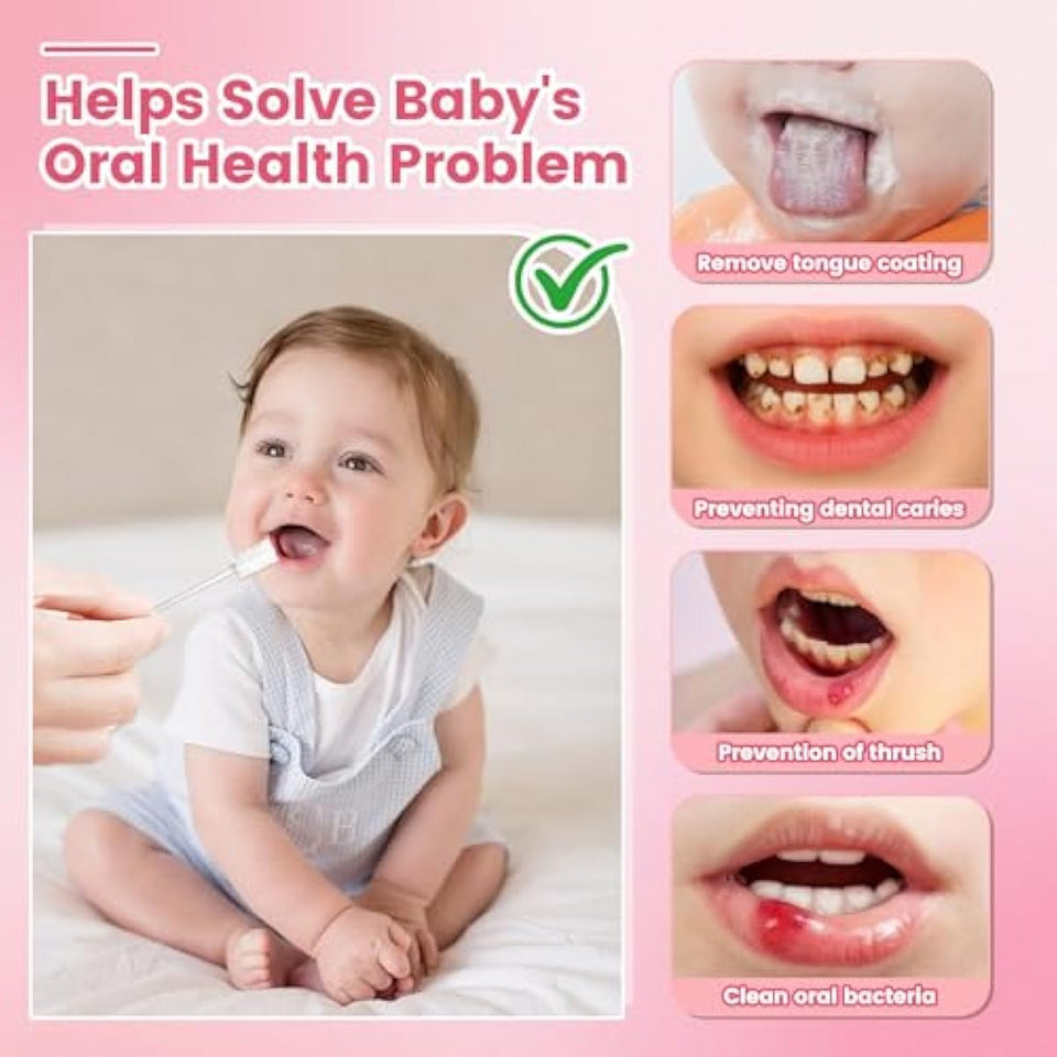 Baby VUXHUAR Tongue Cleaner, 48-Count, Soft Disposable Oral Care Gauze Swabs for 0-36 Months Newborns