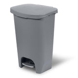 Glad 13 Gallon Trash Can | Plastic Kitchen Waste Bin with Odor Protection of Lid | Hands Free with Step On Foot Pedal
