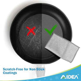 AIDEA Non-Scratch Wire Dishcloth 24-Pack, Washable Dish Rags with No Odor