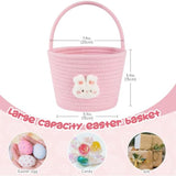 oiahomy-pink-easter-basket-with-handle-personalized-bunny-baskets-for-kids-and-gifts