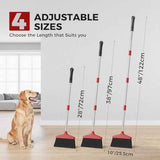Handy Broom, Indoor/Outdoor Brooms, Duty Kitchen Broom, for Home Garage Kitchen Office Courtyard Lobby Patio Lawn Concrete (1, Red)