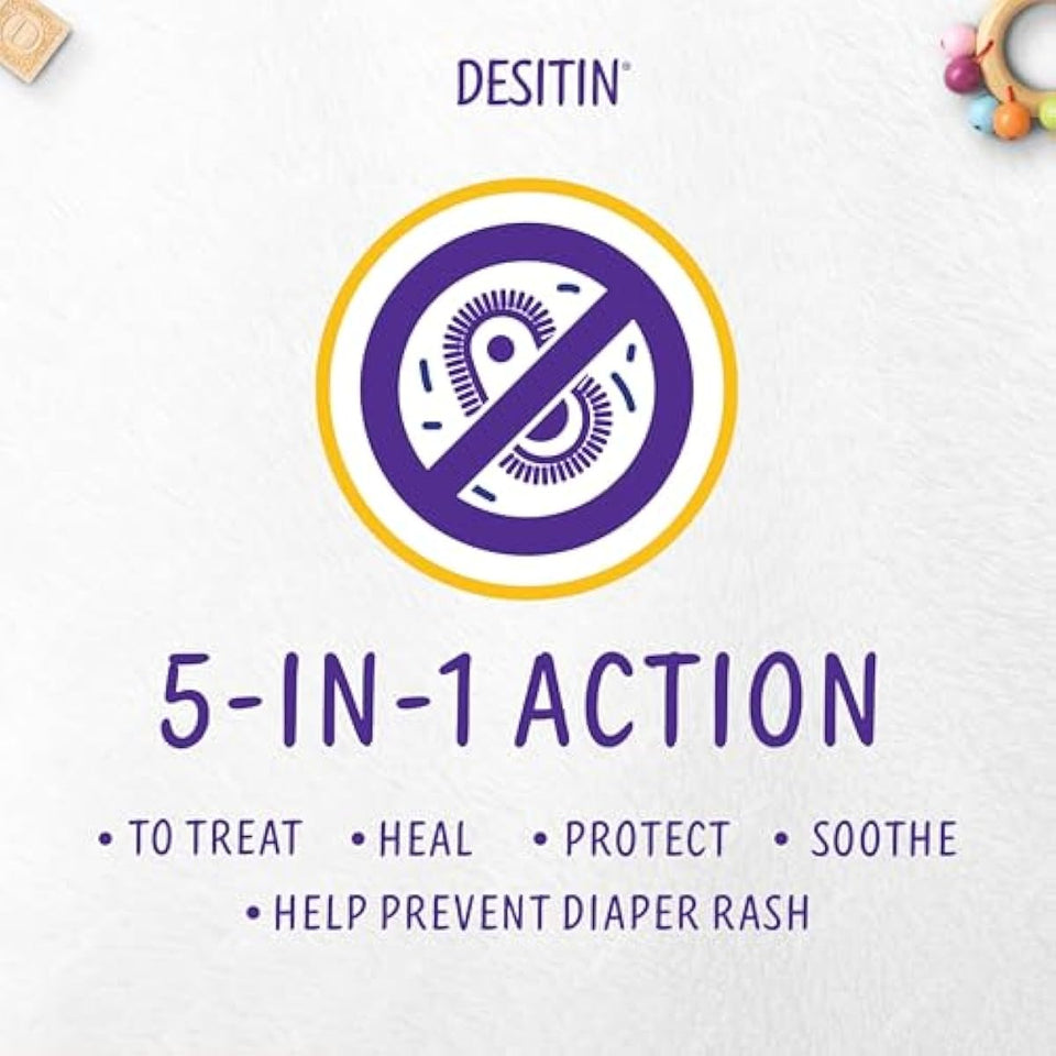 desitin maximum strength baby diaper rash cream 40% zinc oxide 4.8 oz tube hypoallergenic