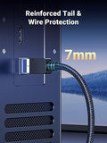 UGREEN 6FT Cat 8 Ethernet Cable, High Speed Braided 40Gbps 2000Mhz Network Cord for Gaming PC PS5 PS4 PS3 Xbox