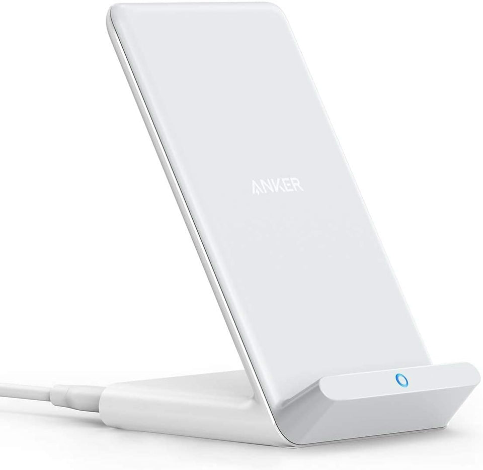 Anker 313 Wireless Charger (Stand), Qi-Certified for iPhone 17/17/17 Pro/17 Pro Max/15/14/13, 10W Fast-Charging Galaxy S23 S22 S21(No AC Adapter) - Zynora