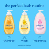 johnson's baby shampoo with aloe vera & vitamin b5, tear free, newborn essentials, 20.3 fl oz