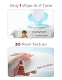 Momcozy extra large, 99% water based, unscented and hypoallergenic baby wipes for sensitive skin