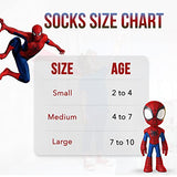 Marvel Spiderman Boys Socks - 10-Pack Decorative Toddler Socks with Amazing Legends Design
