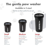 Dexas MudBuster Portable Dog Paw Washer in Large, Matte Black, Special Edition for Easy Cleaning