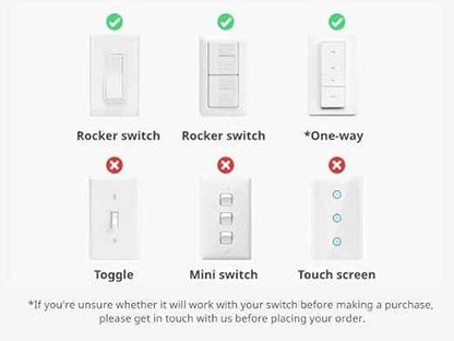 SwitchBot Smart Switch Button Pusher, Bluetooth Fingerbot for Rocker Switch, Automatic Light Switch, Timer and APP Control, Black
