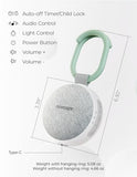 momcozy portable sound machine with night light, white noise sound machine for baby 20 soothing sounds