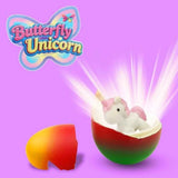 JoFAN 6 Pack Butterfly Unicorn Hatching Surprise Eggs Easter Eggs for Kids Boys Girls Easter Basket Stuffers Gifts Birthday Party Favors Fillers