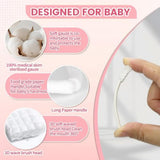 Baby VUXHUAR Tongue Cleaner, 48-Count, Soft Disposable Oral Care Gauze Swabs for 0-36 Months Newborns