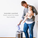 Ubbi Lavender Scented Disposable Diaper Sacks, Easy-To-Tie Tabs, 200 Count