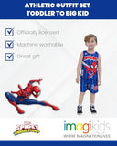 Marvel Boys' Athletic 2-Piece Basketball Jersey and Shorts Set Toddler to Big Kid