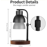 Dimmable Candle Warmer Lamp, Adjustable Height Electric Wax Melt Warmer for Jar Scented Candles, Suitable for Home Office Decor, Birthday Gifts