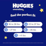 Huggies Overnites Size 5 Overnight Diapers, 50 Ct, 27+ lbs, Disney Designs
