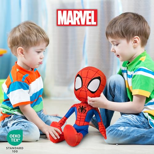 Jay Franco Marvel Spidey and His Amazing Friends Spiderman Pillow Buddy - Super Soft Polyester Microfiber, 17 inches (Official Marvel Product)