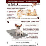 Pet Training Clicker with Wrist Strap - Dog Training Clickers (New Black + Blue)