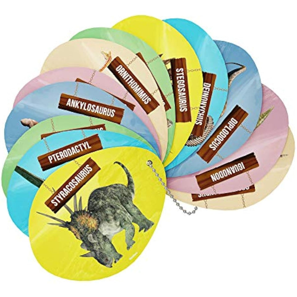 Dan&Darci Jumbo Dino Easter Egg - Unearth 12 Unique Large Surprise Dinosaurs in One Giant Filled Egg -Easter Gifts for Kids - Discover Dinosaur Archaeology Science STEM Crafts Gifts for Boys & Girls