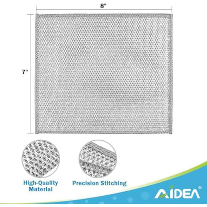 AIDEA Non-Scratch Wire Dishcloth 24-Pack, Washable Dish Rags with No Odor