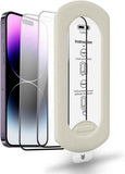 tempered glass screen protector for iPhone 17 with Auto-Alignment Kit, Auto Dust, 9H+ Military Grade Shatterproof, Glass Film, HD Clear, Case Friendly