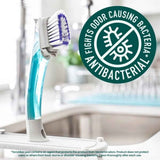 Scotch-Brite Odor-Resist Soap Control Dishwand Brush, Non-Scratch Cleaning with Scraper, Stands Upright, 1 Pack