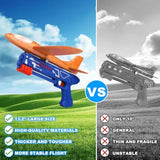 Fuwidvia airplane launcher toys, 3-pack, 13.2'' LED foam glider planes, 2 flight modes, outdoor fun for kids 4-12 years old, blue, green, orange