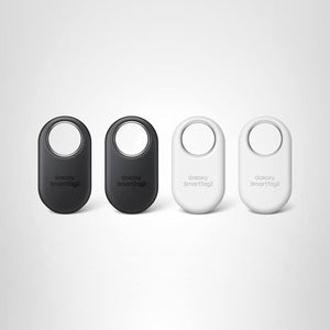 Samsung Galaxy SmartTag2, Bluetooth Tracker, Locator Tracking Device, Item Finder for Keys, Wallet, Luggage, Use w/Phones Tablets Android 11 or Later, 2023, 4 Pack, 2 Black, 2 White