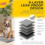 Glad for Pets Black Charcoal Puppy Training Pads with Odor Control and Pheromone Attractant, Leak Resistant Dog Potty Pads for House Training Puppies and Dogs, 23 x 23 in, 50 Count