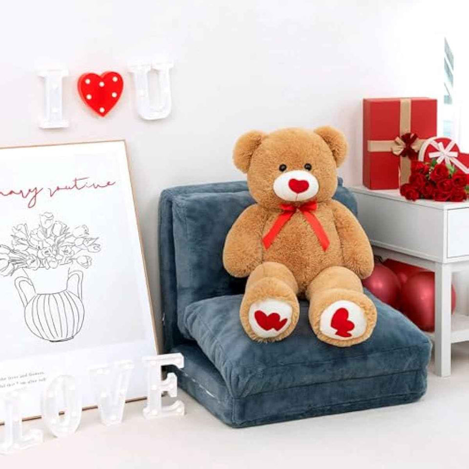 hollyhome 36in large teddy bear plush valentines gift for girlfriend kids