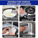 12 PCS 3-Layer Non-Scratch Multipurpose Steel Wire Dishcloths - Reusable Quick-Dry Odor-Free Scrub Cloths for Dishes, Kitchen Cleaning Cloths for Cookware, Sinks, Stove Tops(7.87X7.87)