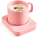VOBAGA Coffee Mug Warmer for Desk with Auto Shut Off & 3-Temp Settings, Coffee Cup Warmer with Smart Safety Alert Home Office Accessory, Perfect for Coffee, Tea, Milk (No Mug)