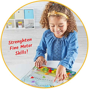 hand2mind colors and shapes sensory pad for fine motor skills development in 3-year-olds, sensory toys for sensory play